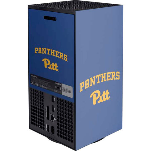University of Pittsburgh Panthers Pitt XBox Series X Digital Edition Console Skin